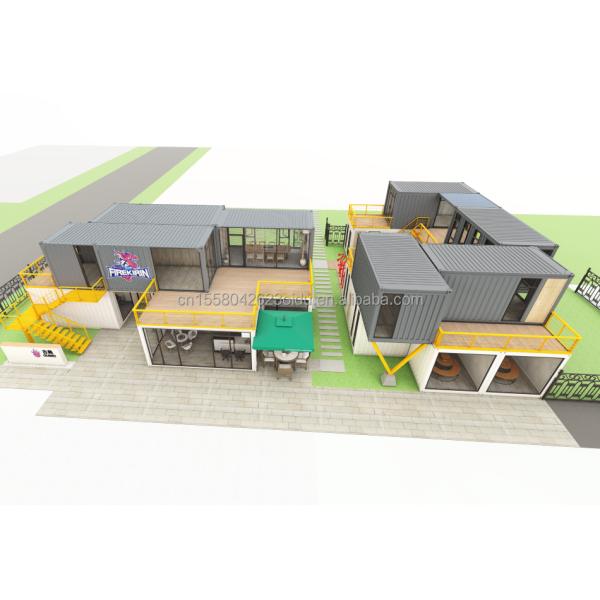 Galvanized Steel Square Tubes Main Structure for Custom Hotel Container House Design and Construction