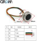GROW GM60 Stainless Steel LED Control Ring Indicator Light UART Interface 1D/2D