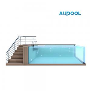 China Customized Acrylic Panel Thickness Carbon Fibre Glass Backyard Inground Swimming Pool on sale