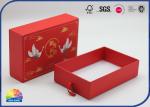 Matchbox Style Paper Boxes Drawer Paper Box EVA Foam Tray Insert With Ribborn