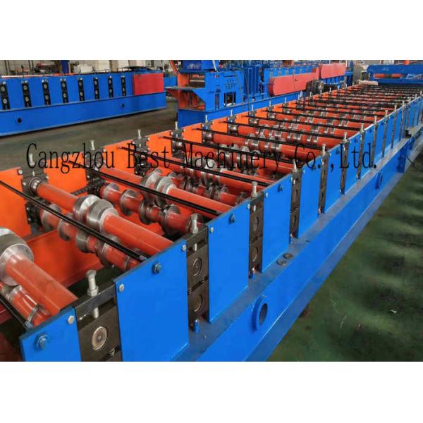 Double Layer Steel Corrugated Roofing Sheet Roll Forming Machine PLC PPGI
