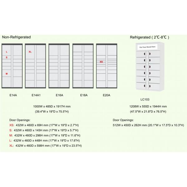 UVC Sterilize Grey Intelligent Logistic Parcel Locker Locations With Advertising Screen