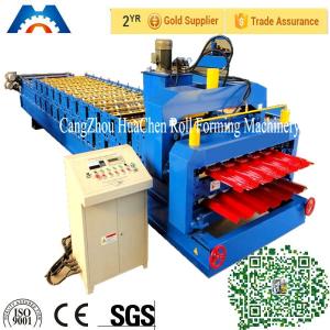 China PPGI Steel Two Layer Corrugated Roof Sheeting Machine on sale