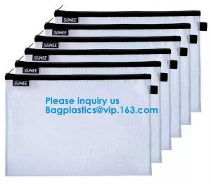 China Zipper Bag/File bag/Document bag,PP/ PVC plastic clear file bag with zipperA3 A4 A5,Eco-Friendly, Water Proof/Dust Proof on sale