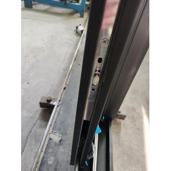 Black Bifold UPVC Sliding Window And Door For Balcony ISO9001 Certificated