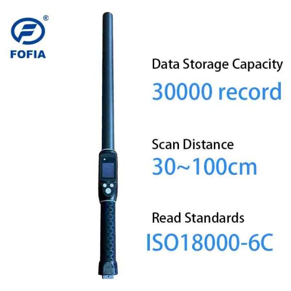 Professional Livestock RFID Tag Reader PT290 With OLED Display Data Storage