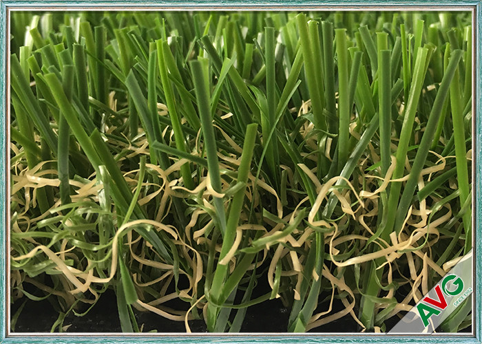 High Density Indoor Artificial Turf , Weather Resistant Landscaping Synthetic