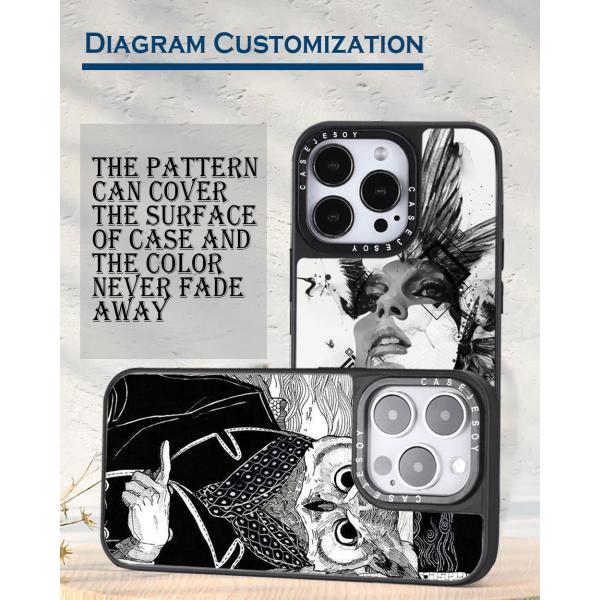 Custom Tpu Pc Mirror Plate Uv Print Mobile Phone Cases For IPhone Samsung