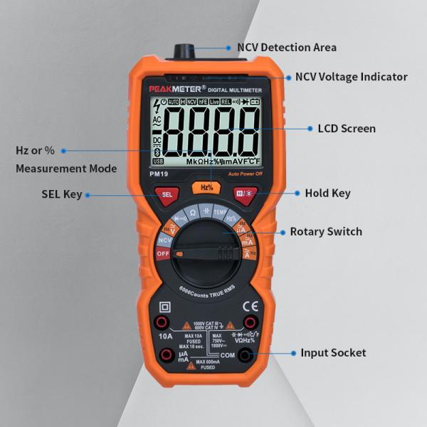 Auto Power Off Auto Multimeter Tester , Craftsman Digital Multimeter Low Battery Indication