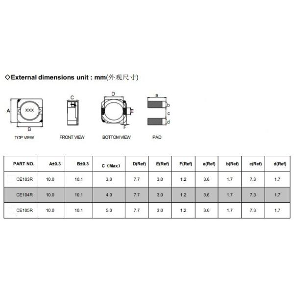 Light Weight Surface Mount Inductor , Excellent SRF Magnetic Shielded Inductors
