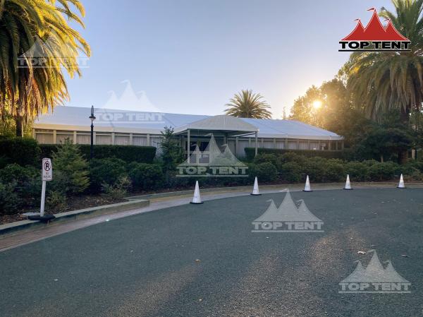 Buy Customized 14.9x27m A Frame Marquee Tent With Glass Door And Linings System at wholesale prices