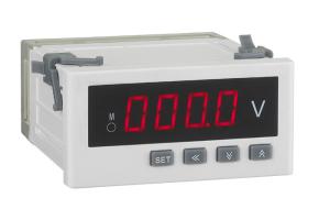China Alarm Output Digital Panel Voltmeter , 96*48mm Voltage Monitoring Device Automation Control on sale