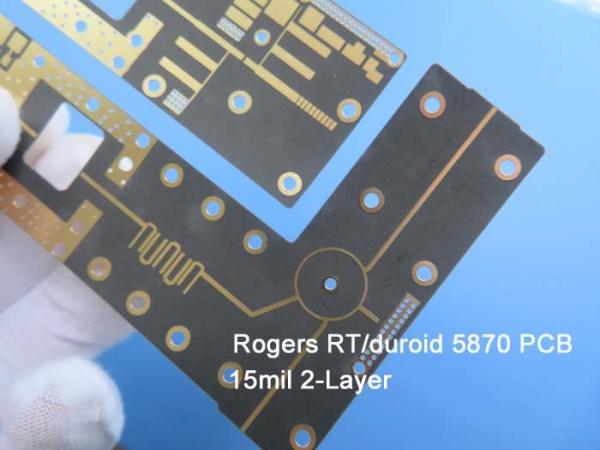 Buy Rogers RT/Duroid 5870 White Silkscreen 0.4mm High Frequency PCB Design OSP Surface Finish PCB at wholesale prices