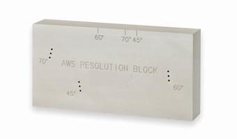 Buy AWS RC Ultrasonic Reference Blocks for checking angle beam transducer resolution capability at wholesale prices