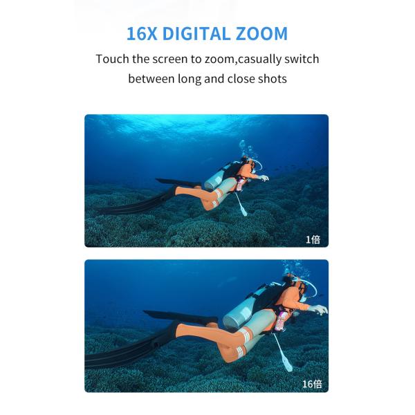 2.7" Dual Screen Digital Camera MIC 2.4G Remote Controller WIFI Support 4k HD DV Camcorder