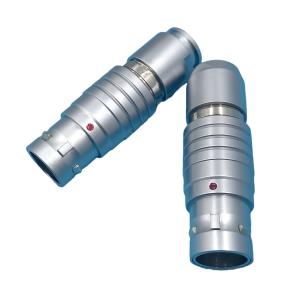 China Circular Push Pull Electrical Power Connectors Self Locking on sale