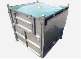 Buy Steel IBC Intermediate Bulk Container Foldable IBC Container 1000L Capacity at wholesale prices