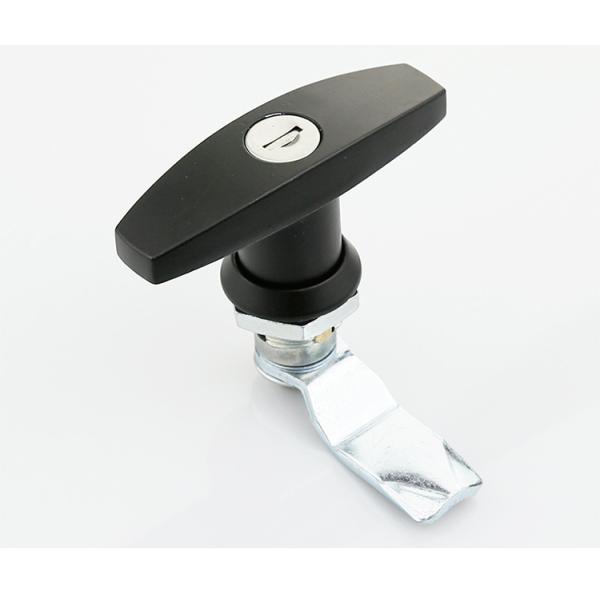 Safe Corrosion Resistant T Handle Lock Zinc Alloy Housing Rotate 90 Degrees