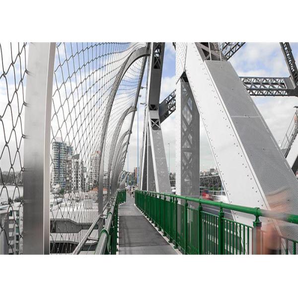 40mm- 80mm Stainless Steel Cable Netting Flexible Woven Wire Mesh