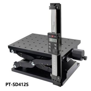 Quality Large Stroke Optical Experiment Precision Manual Lifting Stage With Digital Calipers for sale