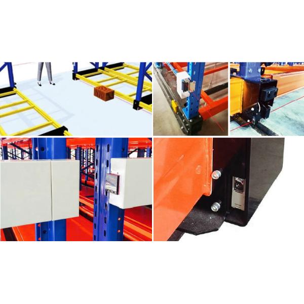 Electric Mobile Pallet Racking Rail-Guided Electric Mobile Rack Warehouse Storage Rack