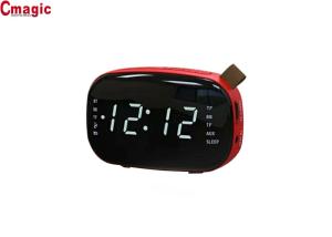 China Digital LED Display Mobile Bluetooth Speaker , Portable Music Speaker With Alarm Clock on sale