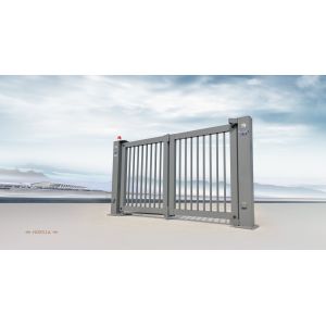 Buy cheap Aluminium Alloy Collapsible Bi Folding Gates With Anti-Climb Photo Cell from wholesalers