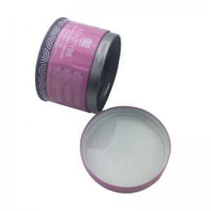 Quality Diameter 65 75 110mm Food Tin Box With Plastic Screw Lid for sale
