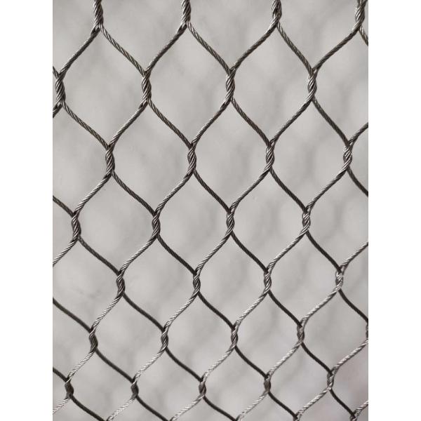 Aisi 316 Grade 7x19 Stainless Steel Wire Rope Mesh Zoo Aviary Decorative Netting