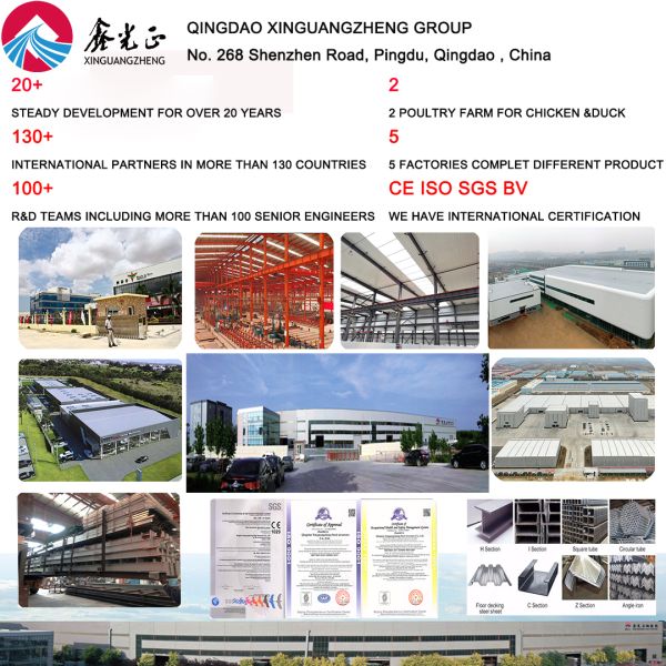 ISO Steel Structure Workshop EPS Panel Prefabricated Steel Structure H Shaped