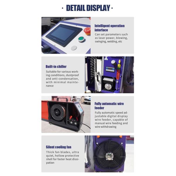 2kw PLC Control Handheld portable laser welding machine Tool For Metal