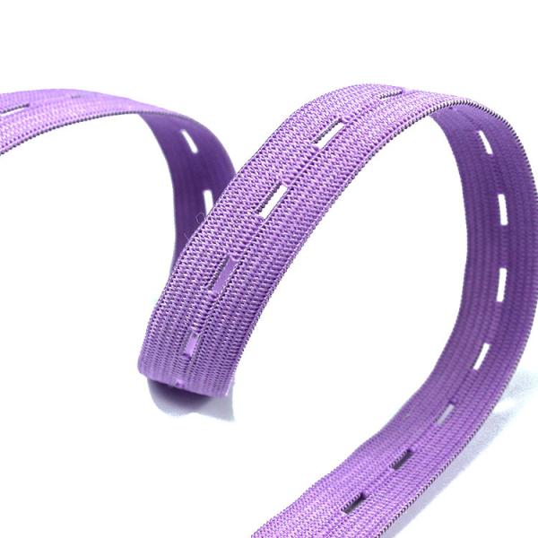Buy Adjustable Buttonhole Elastic Webbing 20mm Elastic Strap With Button Holes at wholesale prices