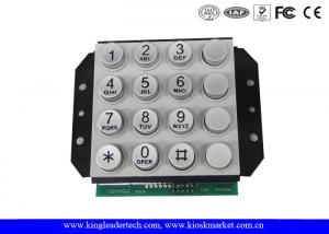 Quality Rugged Vandal - Proof Numeric Keypad With 16 Keys , Ideal For Access Control Phone System for sale