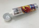 Squeezable Coating AL Laminated Toothpaste Containers With Metallic Round Cap