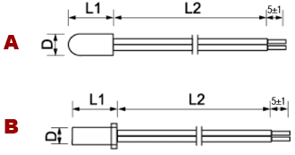 CWF Precision NTC Thermistor Probes for Temperature Measurement ,NTC Thermistor Sensor