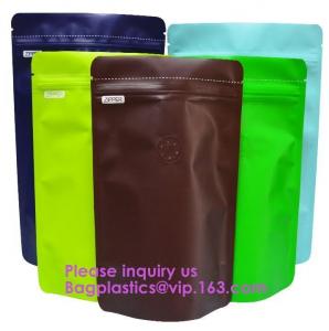 China Matt Metalized Flat Bottom Pouch Coffee Beans Bag,Metal Hole PVC Travel Document Zip Pouch Packing Bags, Bagease, Bagpla on sale