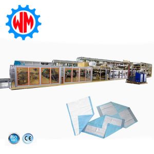 Quality Automatic Underpad Making Machinery Fluff Pulp SAP Underpad Manufacturing Machinery for sale