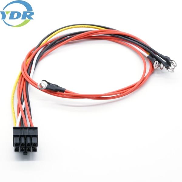 Buy Molex 4.2mm 5557 2*4 8 Pins Custom Wire Harnesses and Cables With M4 Circular Terminal at wholesale prices