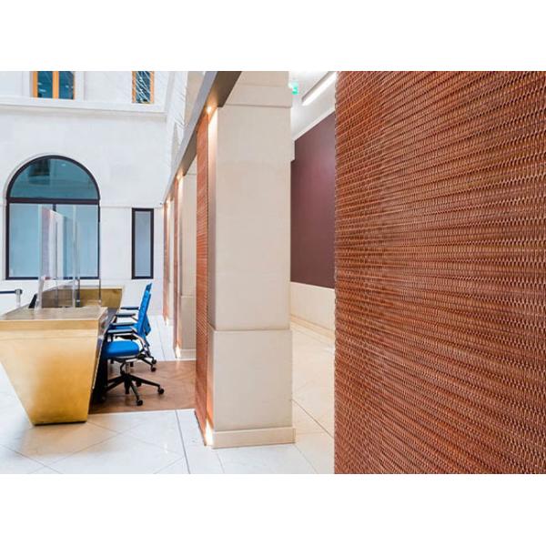 Architectural Metal Conveyor Belt Fashionable And Firm Structure For Building Facade