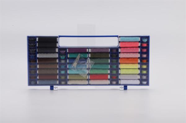 Buy Sewing Thread Box Kit storage 64 Colors Polyester 32 PCS Sewing Thread Spools and 32 PCS Prewound Bobbins Color at wholesale prices