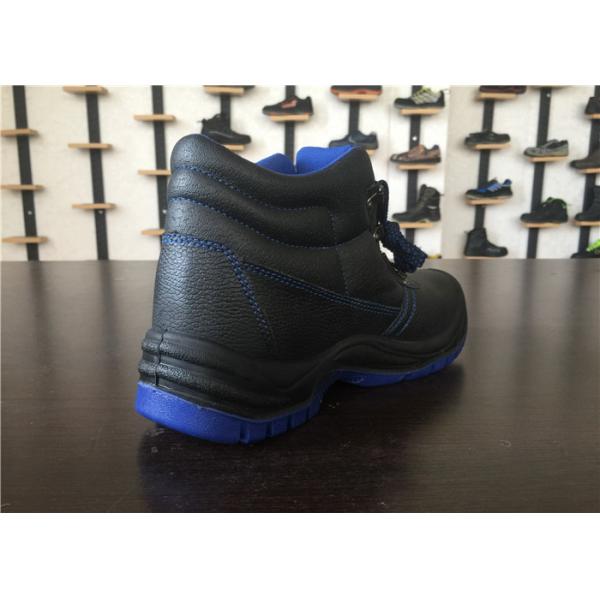 Kevlar Steel Gluing Industrial Work Boots Midsole Protection With Blue Tongue Lining