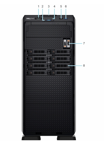 Dell PowerEdge T550 Tower Server with 16 DDR4 DIMM Slots