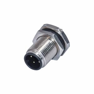 Quality 4P Circular Multipole M12 Waterproof Connectors PCB Quick Lock Type Metal Electrical Connector for sale