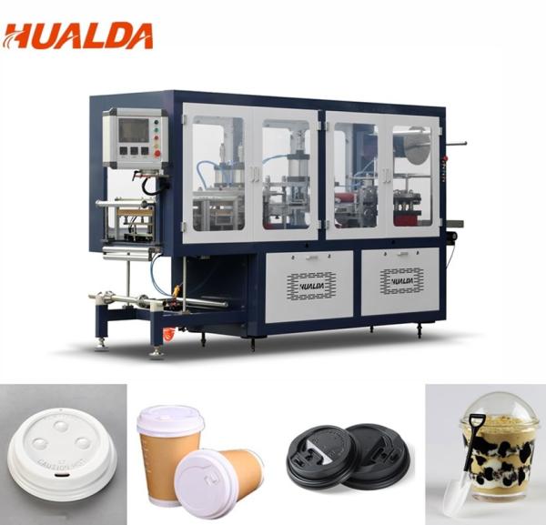 Buy Automatic Disposable Plastic Lid Forming Machine 0.1 To 1.5 Mm Sheet Thickness at wholesale prices