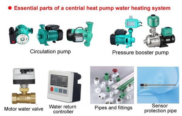 Big Air Source Heat Pump Water Heater , Commercial Water Heater For Hotels
