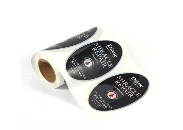 Buy Moisture Custom Adhesive Labels Environment Friendly With Glossy Varnishing Surface at wholesale prices