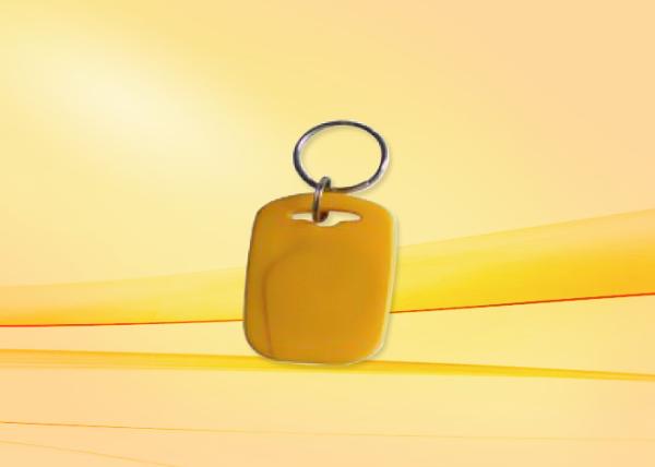 Buy Mini Yellow Proximity Card Plastic 125khz rfid tag / Keyfobs For Access Control at wholesale prices