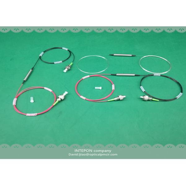 In line polarizer, SM fiber for input, PM fiber for output, 28dB extinction ratio, 0.8m fiber length.