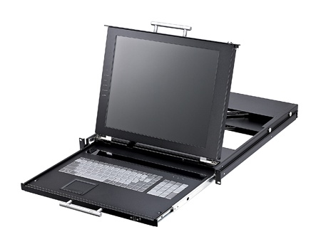 Usb Connect Port LCD KVM Drawer Super Clear Screen With 8 Port VGA Cable in TUXIN