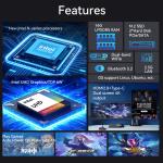 Intel N100 / N200 Mini Desktop PC LPDDR5 16G RAM Windows 10/11 Linux Mini